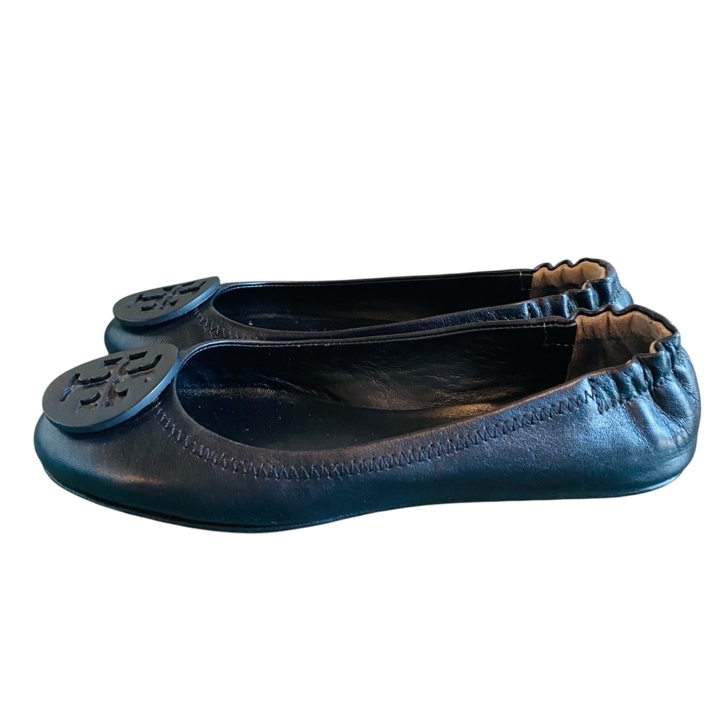 Tory Burch Perfect Black Minnie Ballet Flats - Picture 2 of 8